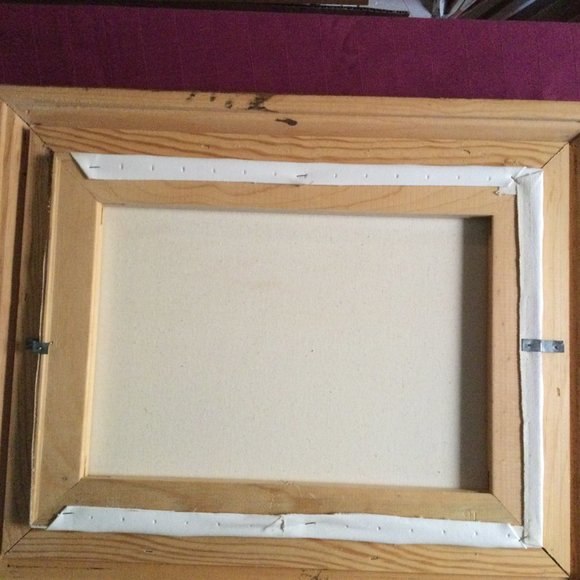 Wood Framed art painting Country landscape scene - Picture 7 of 7